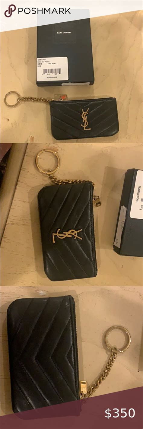 ysl car key holder|YSL coin purse keychain.